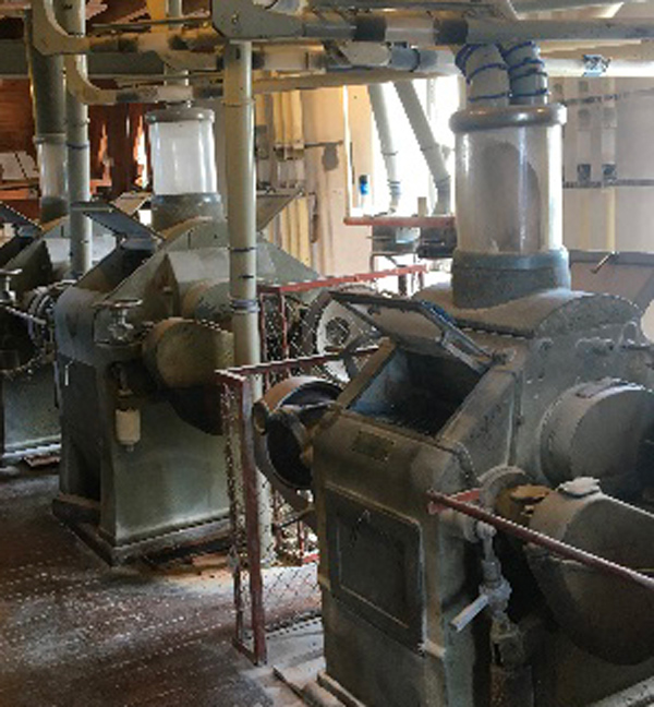 Fabrication de Farine bio au Moulin d'Epron