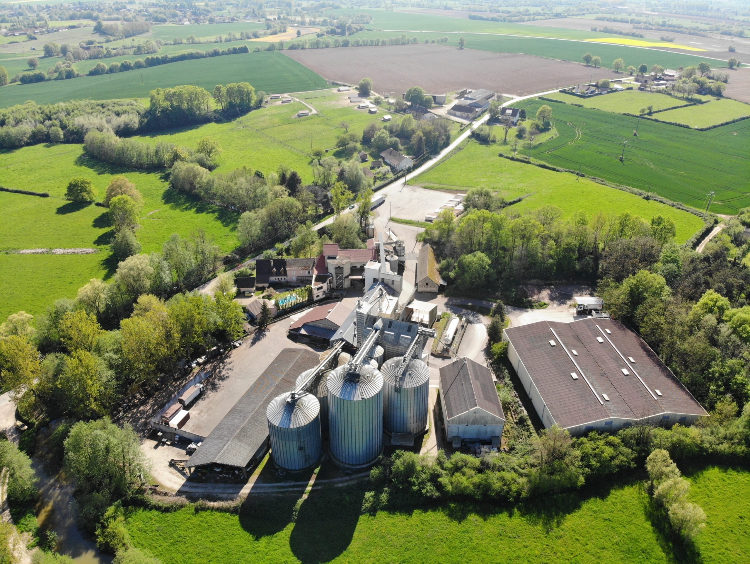 Vue aérienne de la Minoterie Gay