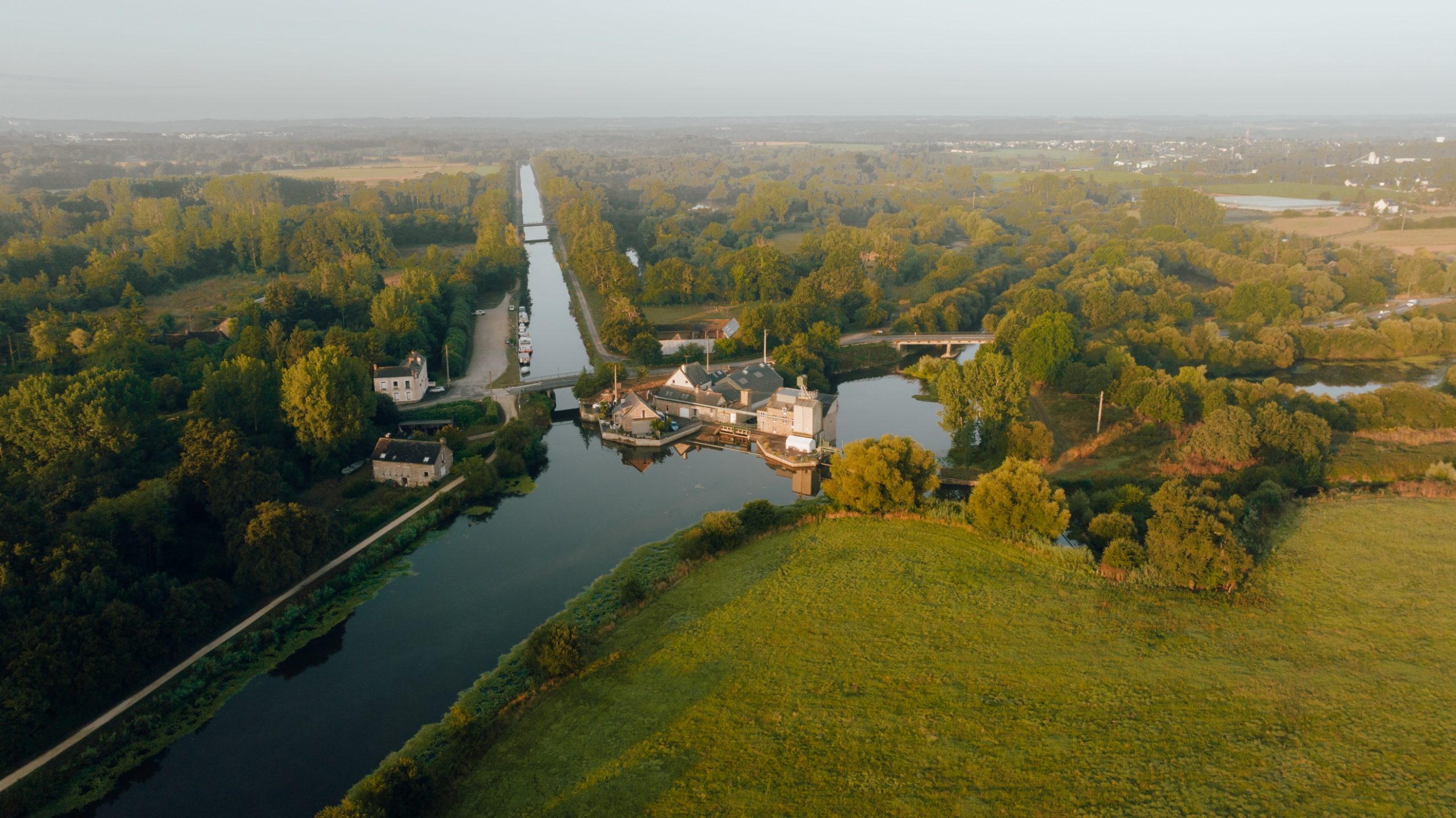 Vue aérienne du Moulin de champcors