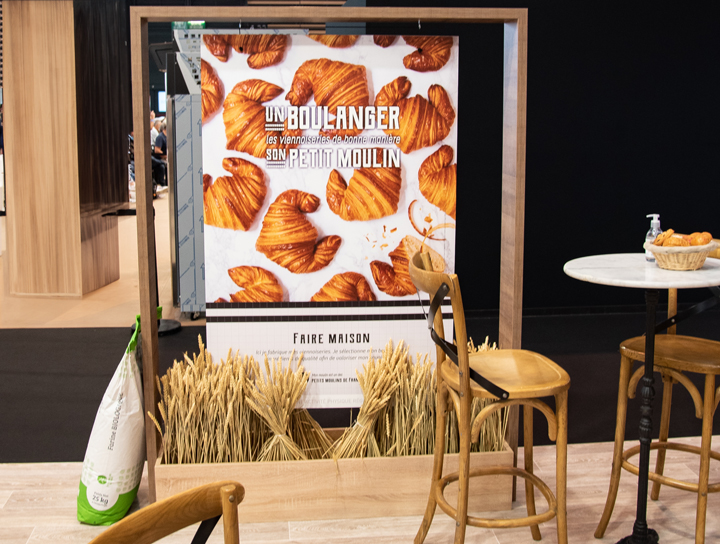 Communication Viennoiseries du groupement de meuniers indépendants Petits Moulins de France sur le SIRHA