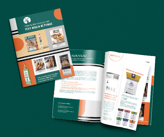 Catalogue d'outils de communication pour les meuniers du groupement Petits Moulins de France